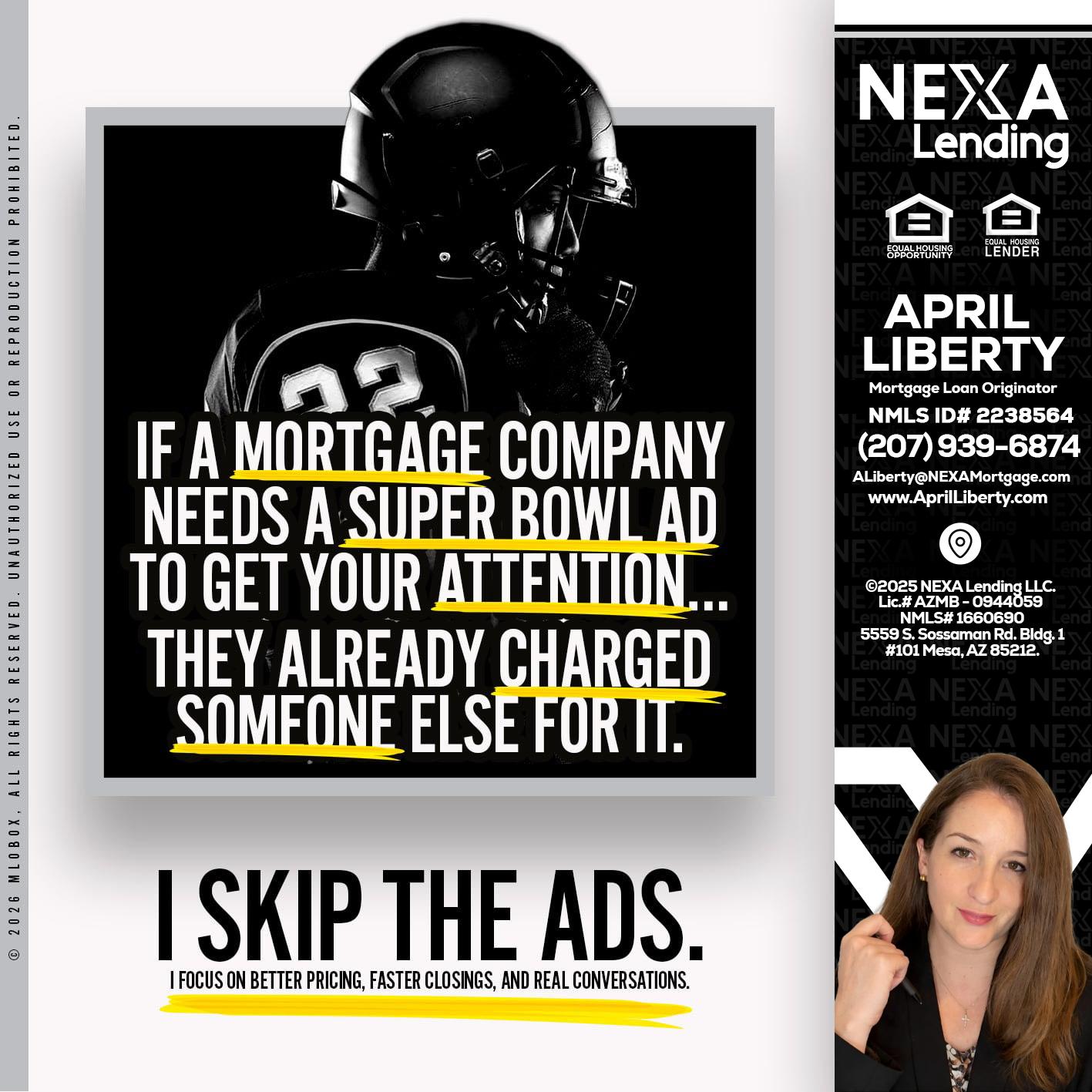 if a mortgage ad - April Liberty -Mortgage Loan Originator
