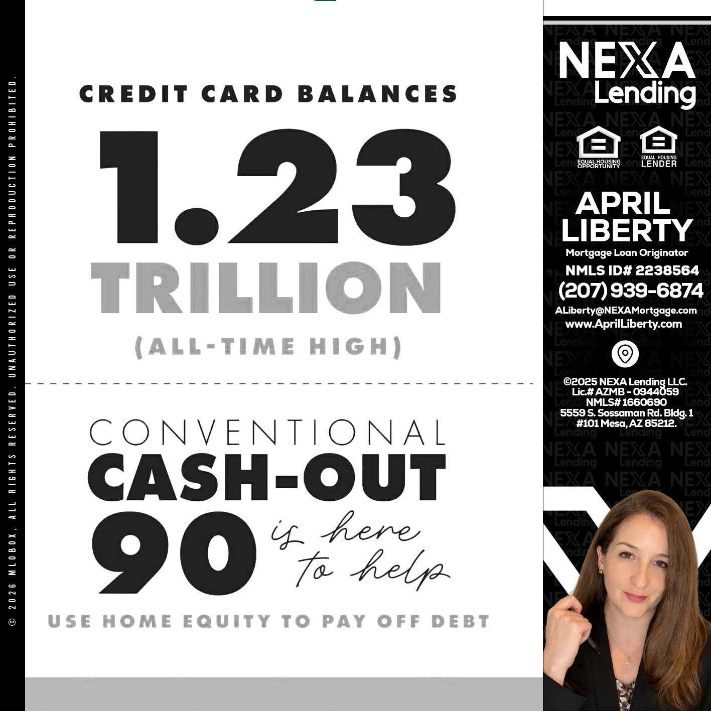 CREDIT CARD BALANCE - April Liberty -Mortgage Loan Originator