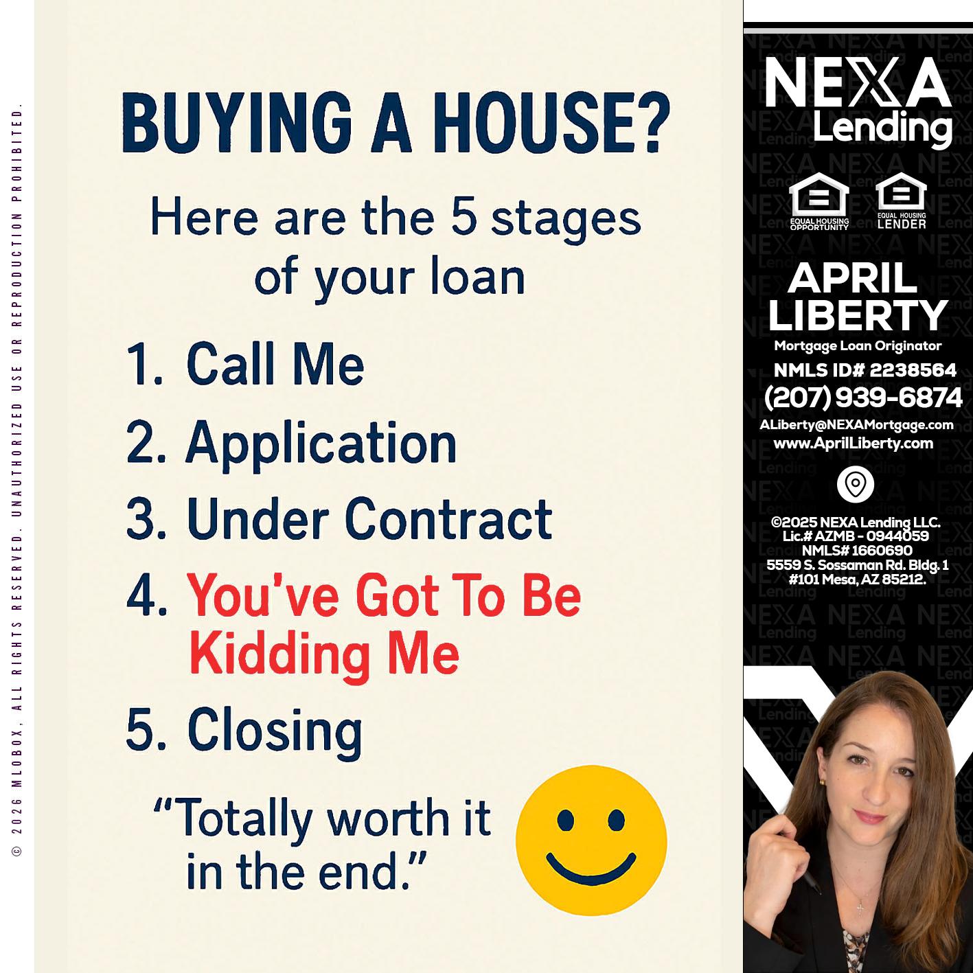 BUYING A HOUSE - April Liberty -Mortgage Loan Originator