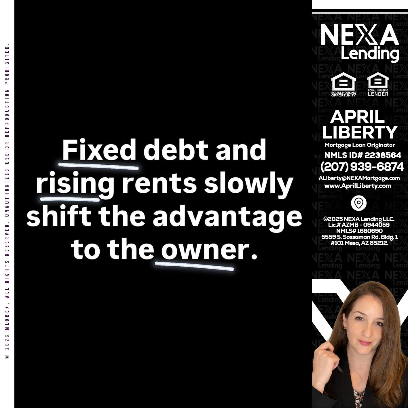 FIXED DEBT - April Liberty -Mortgage Loan Originator