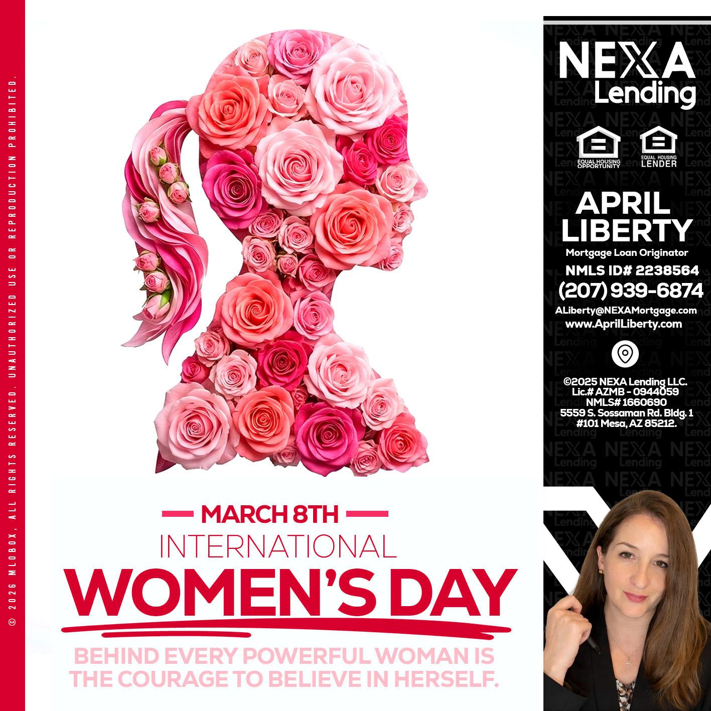 MARCH 8TH - April Liberty -Mortgage Loan Originator