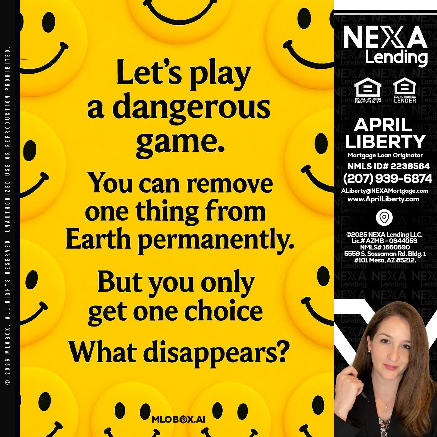 LETS PLAY - April Liberty -Mortgage Loan Originator