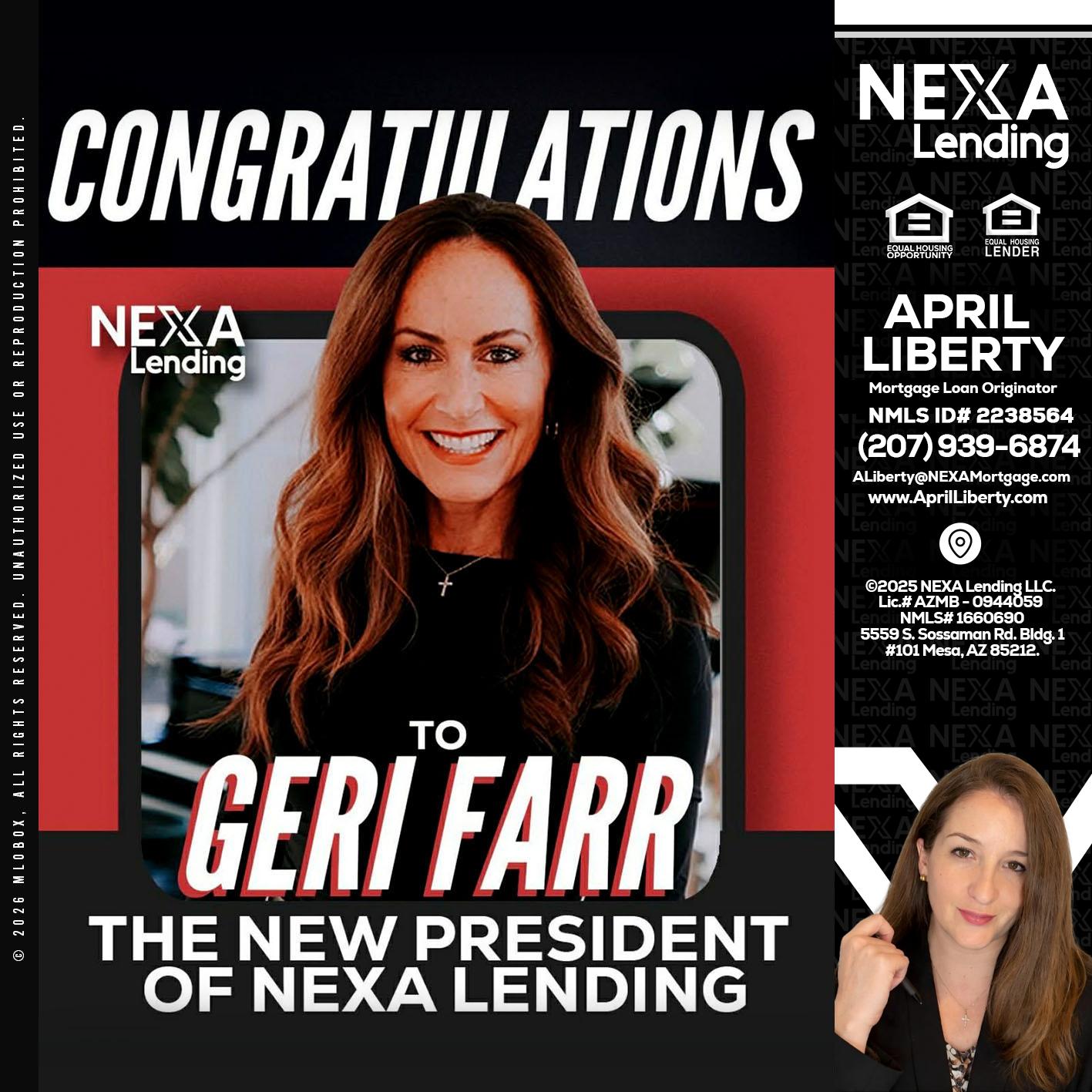 CONGRATULATIONS - April Liberty -Mortgage Loan Originator