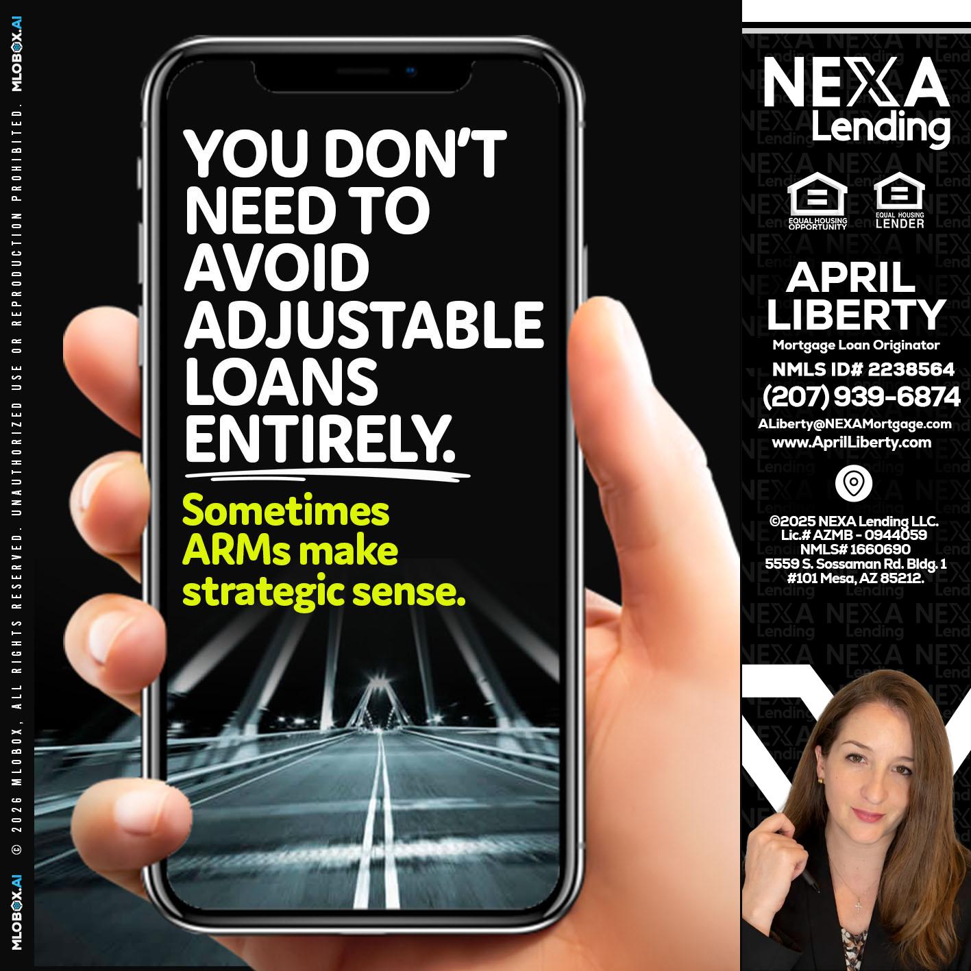 YOU DONT NEED - April Liberty -Mortgage Loan Originator