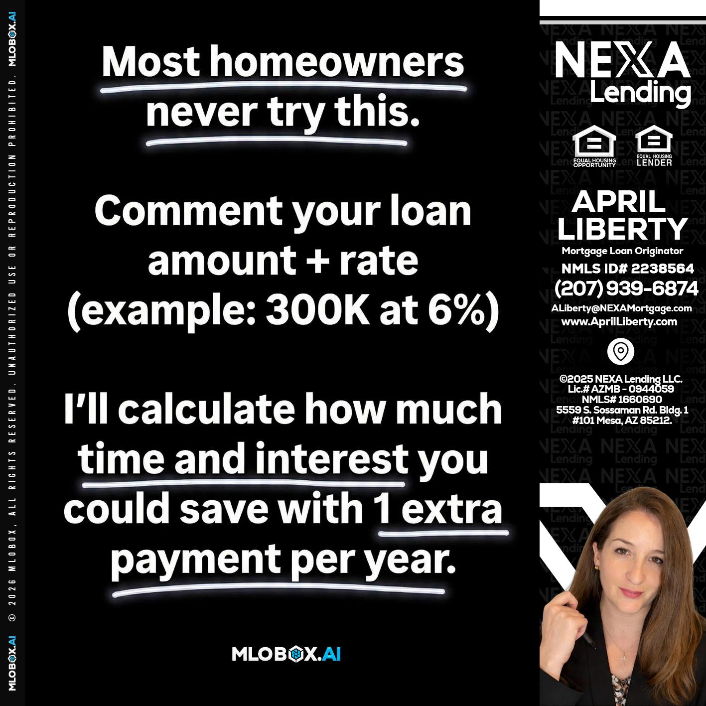 most owners - April Liberty -Mortgage Loan Originator