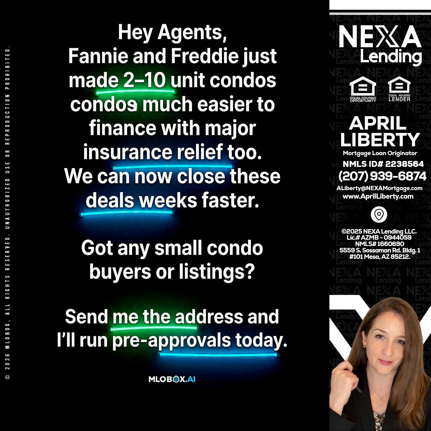 HEY AGENTS - April Liberty -Mortgage Loan Originator