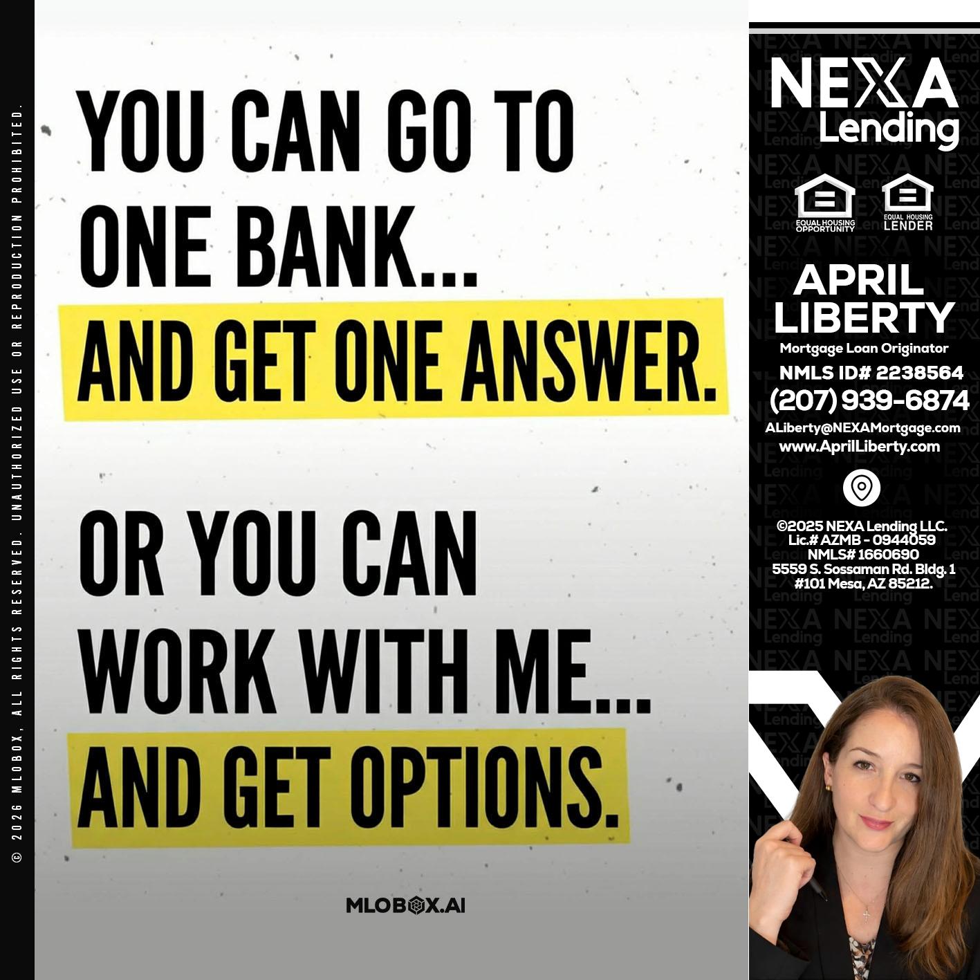 YOU CAN GO TO - April Liberty -Mortgage Loan Originator