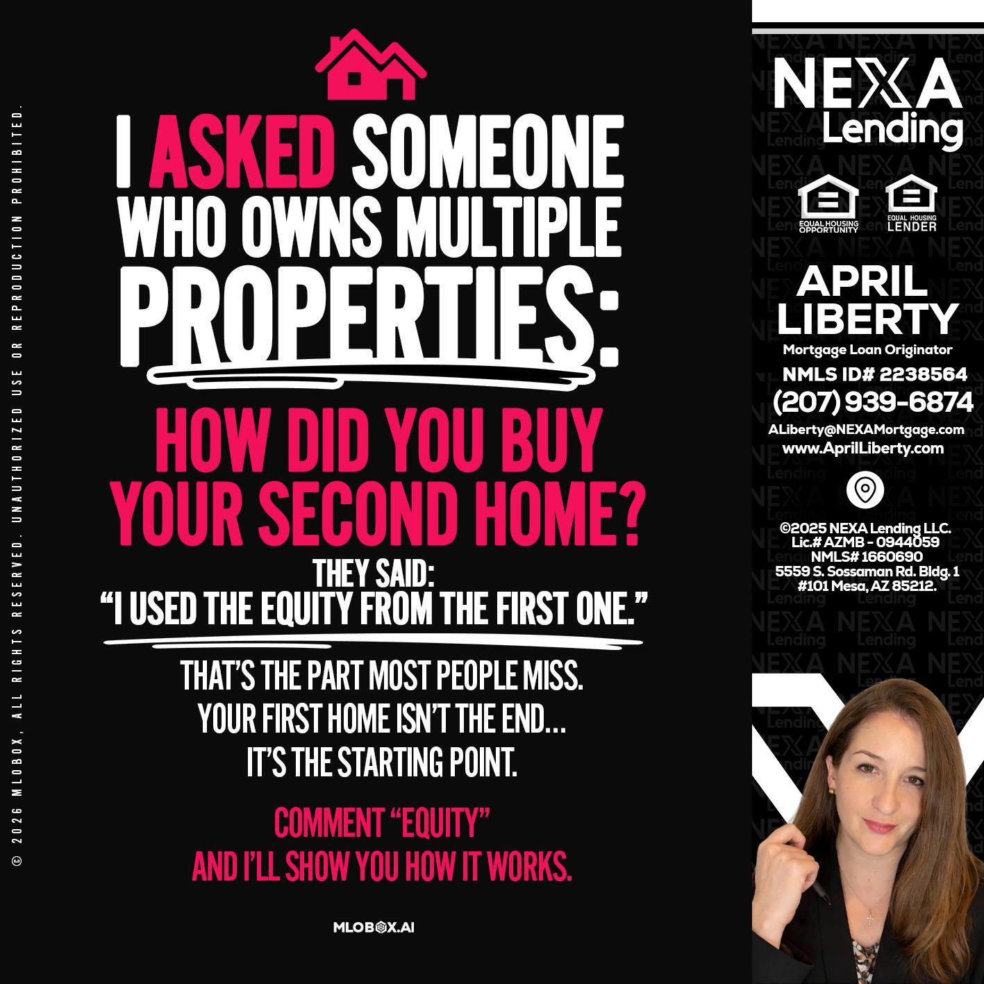 I ASKED SOMEONE - April Liberty -Mortgage Loan Originator