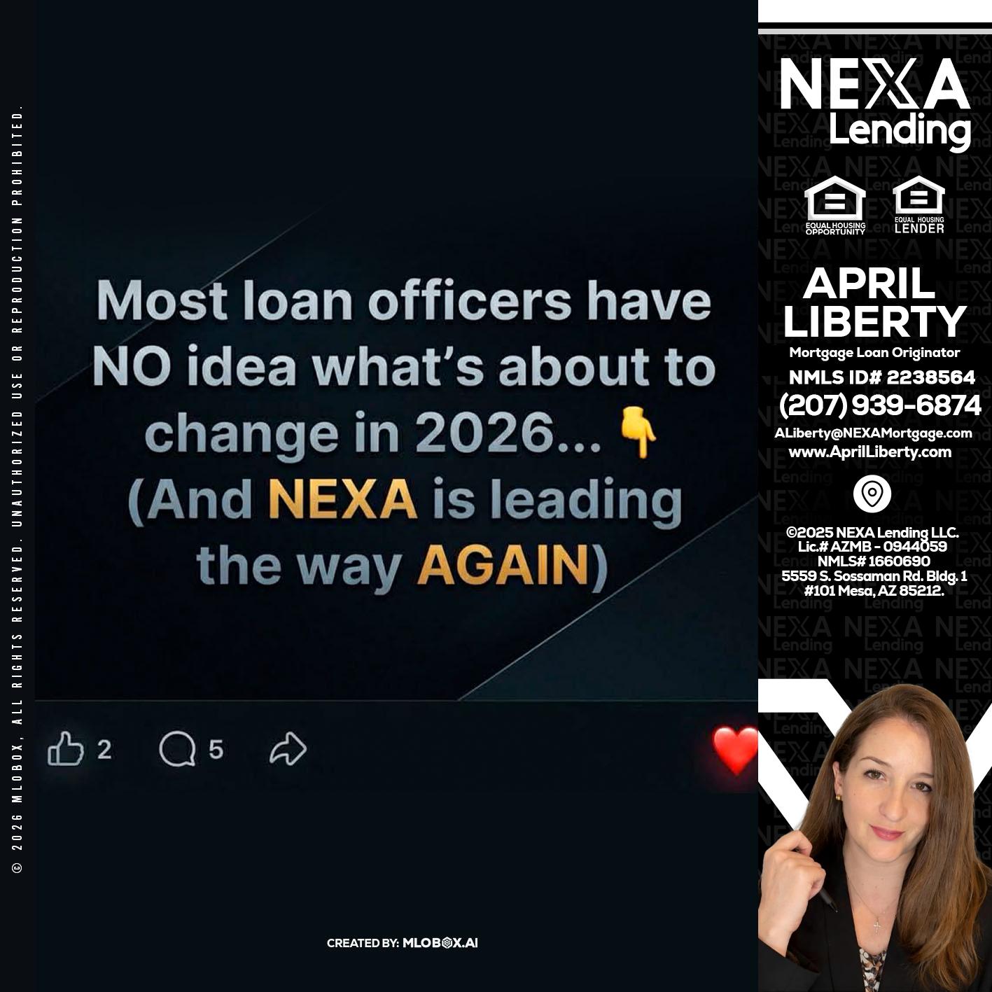 most loan officers - April Liberty -Mortgage Loan Originator