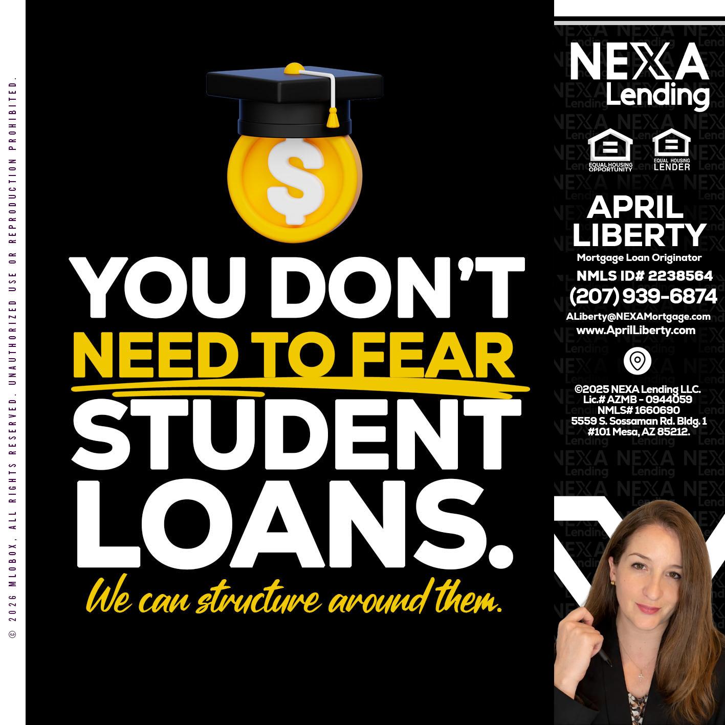 YOU DONT NEED - April Liberty -Mortgage Loan Originator