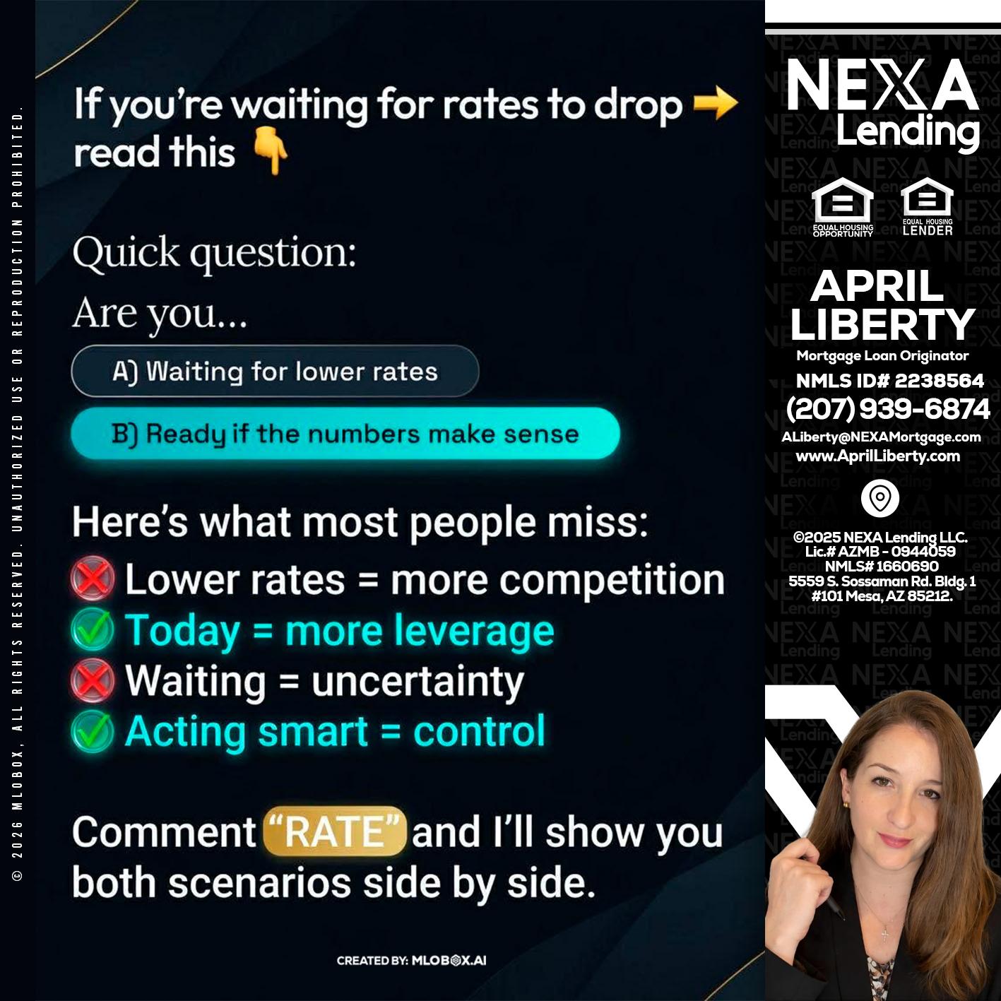 IF YOU ARE - April Liberty -Mortgage Loan Originator