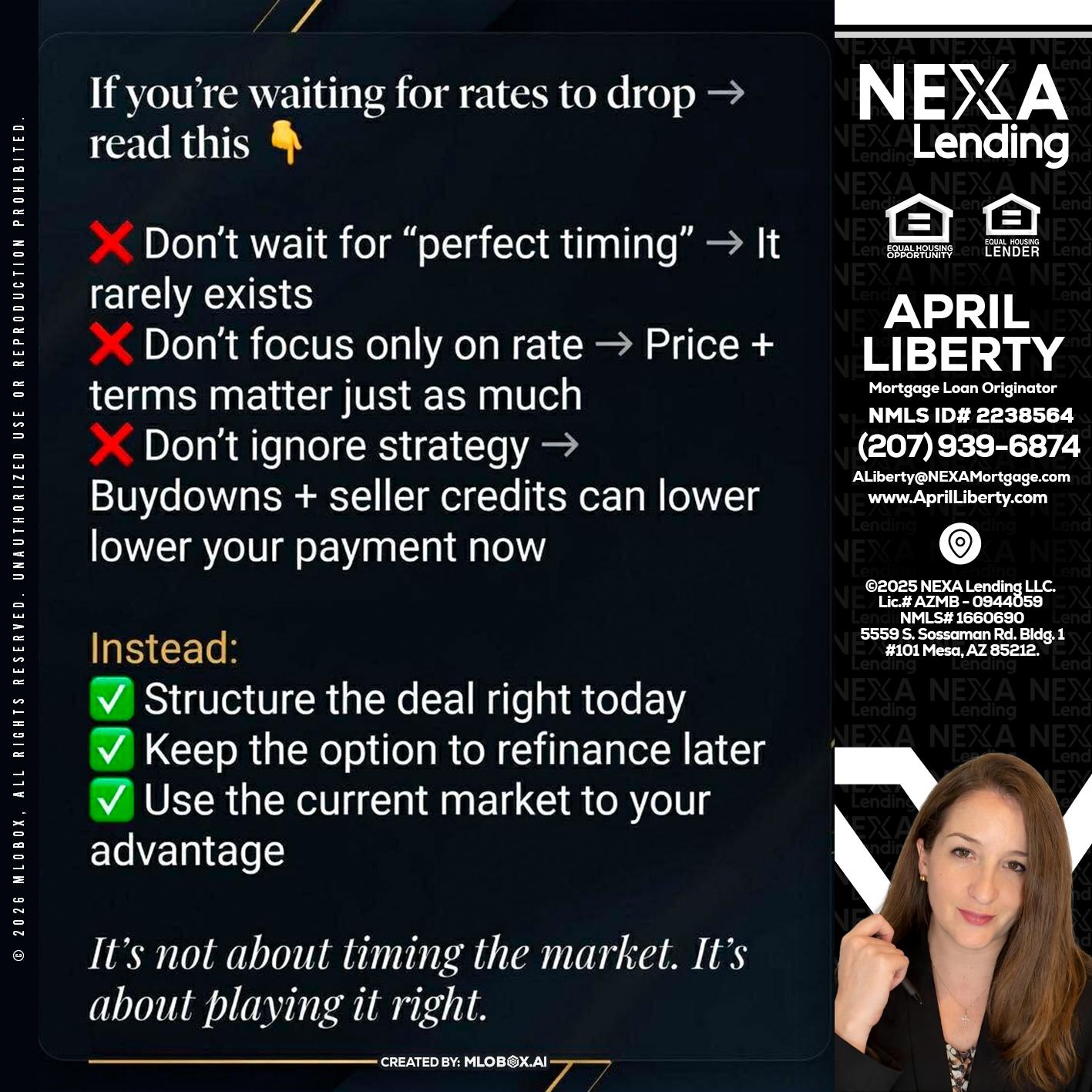 IF YOU ARE - April Liberty -Mortgage Loan Originator