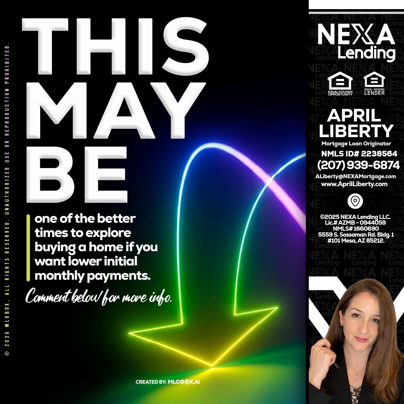 THIS MAY BE - April Liberty -Mortgage Loan Originator