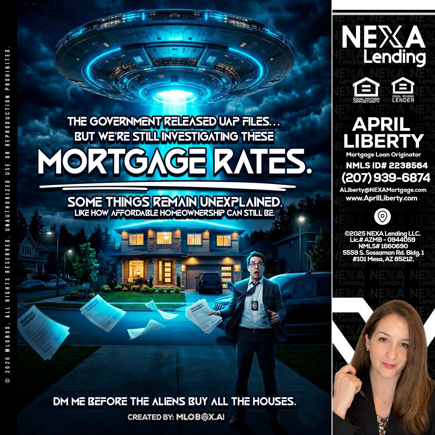 MORTGAGE RATES - April Liberty -Mortgage Loan Originator