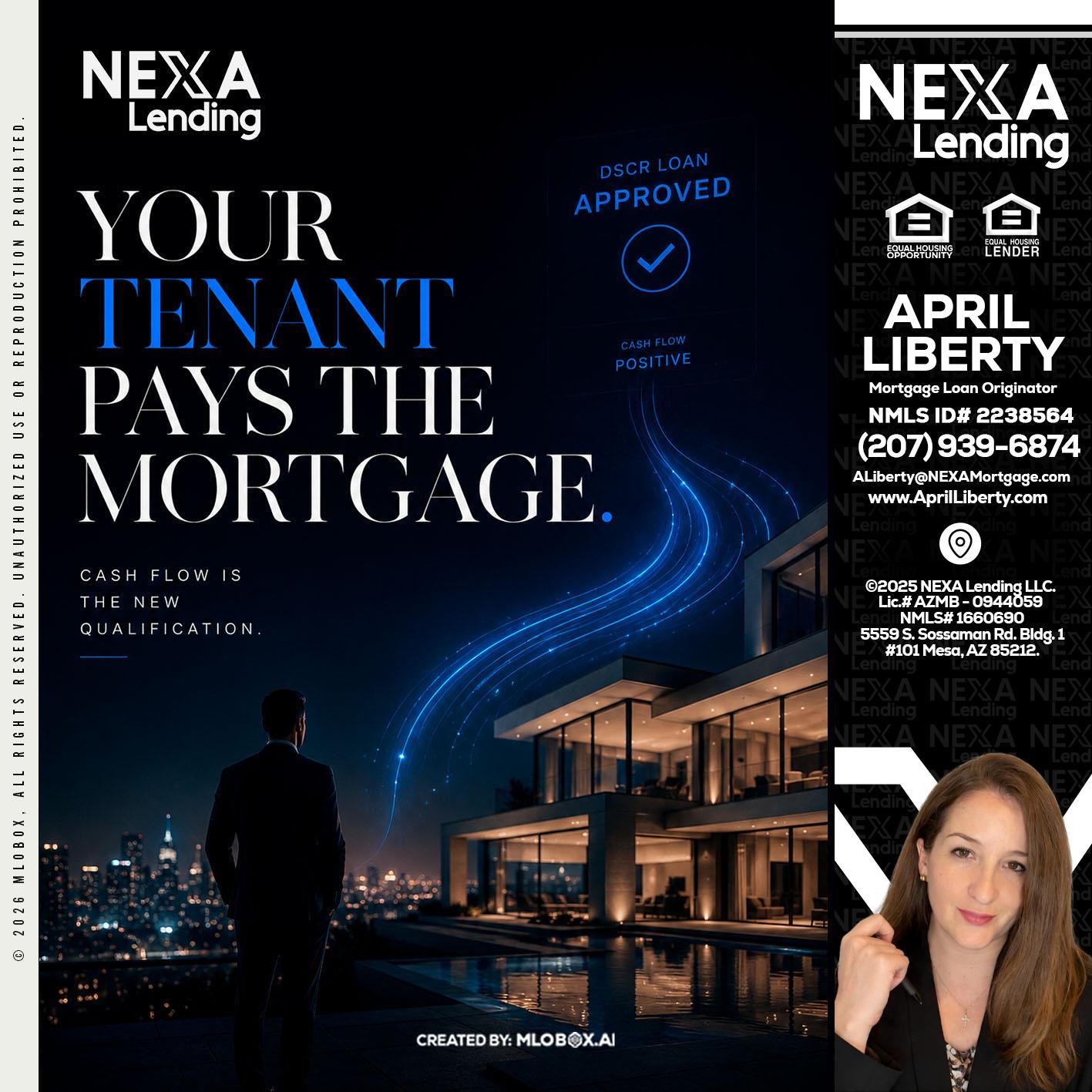 DSCR LOANS - April Liberty -Mortgage Loan Originator