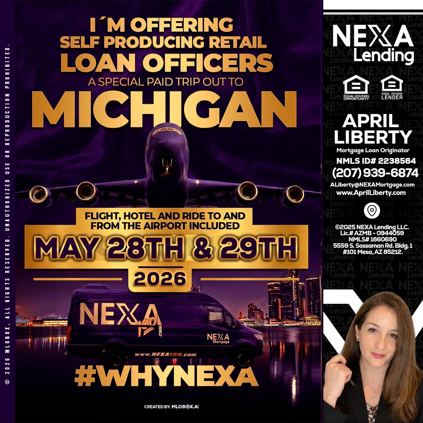 MICHIGAN - April Liberty -Mortgage Loan Originator