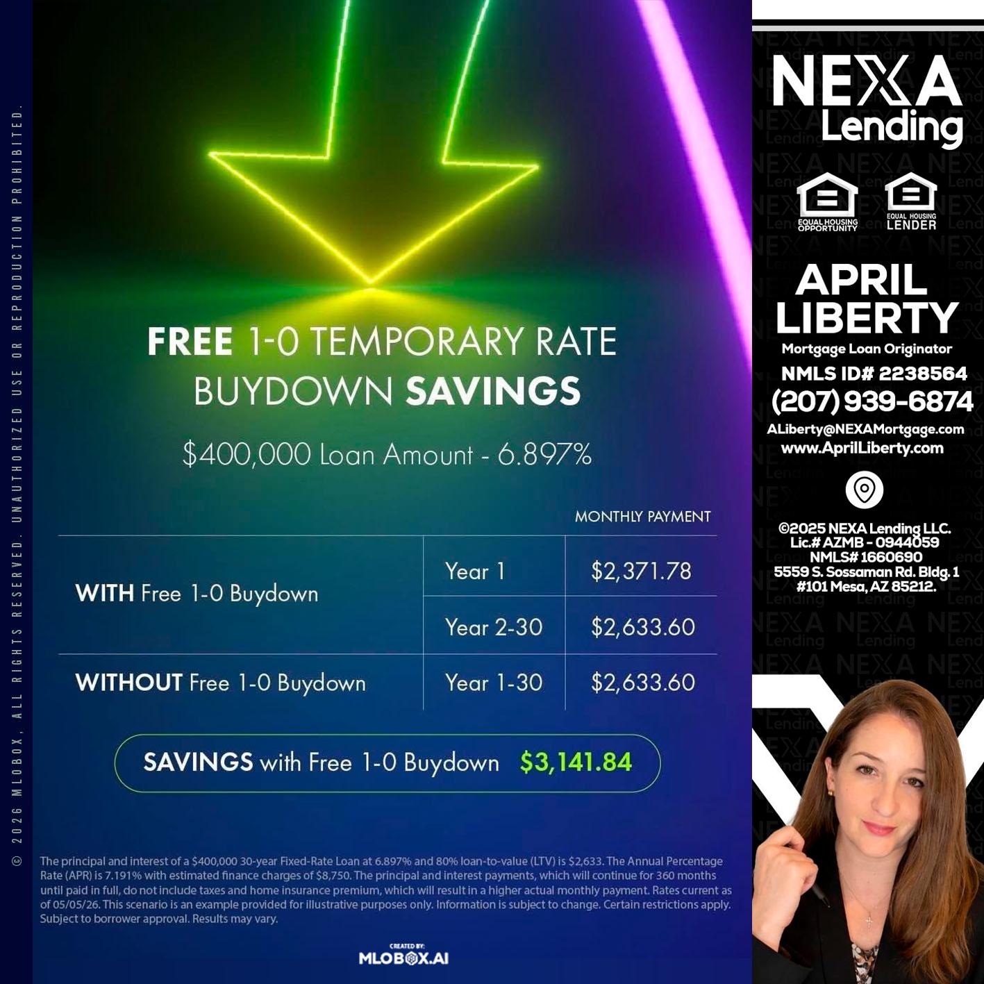BUYDOWN - April Liberty -Mortgage Loan Originator