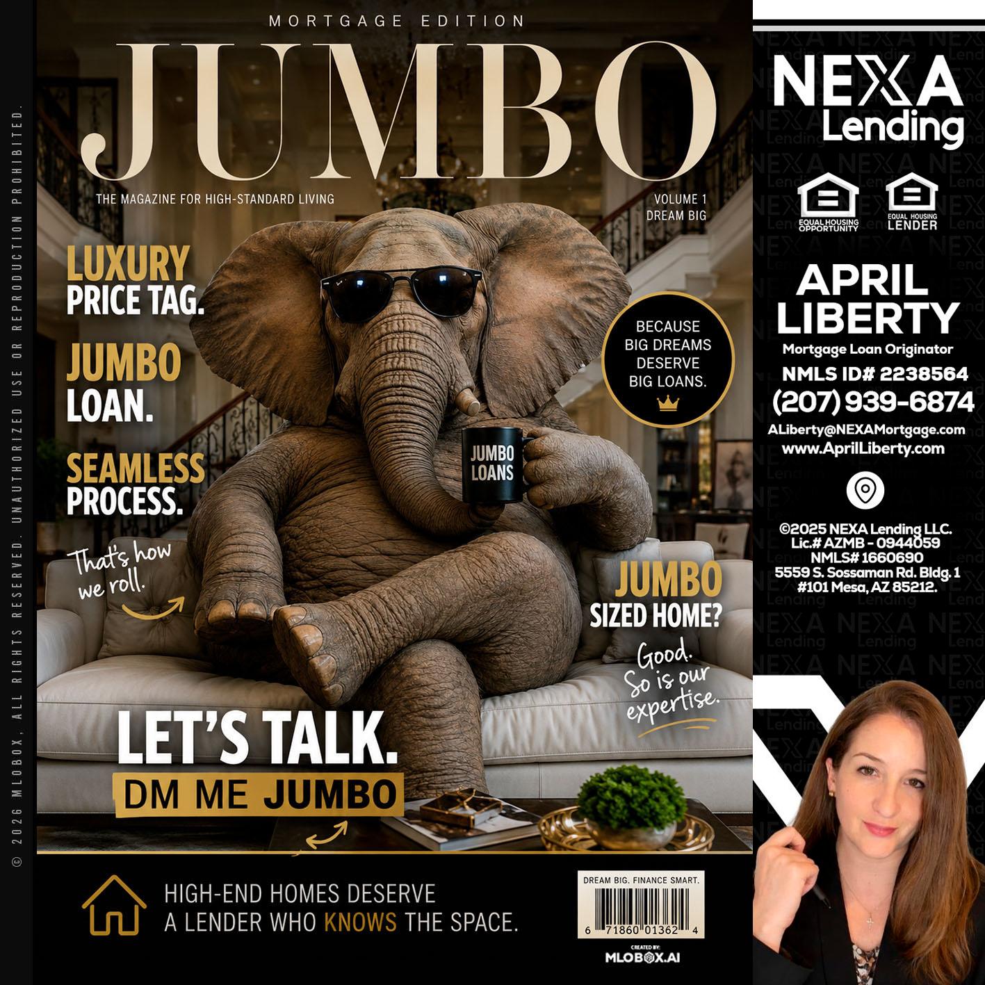 JUMBO LOANS - April Liberty -Mortgage Loan Originator