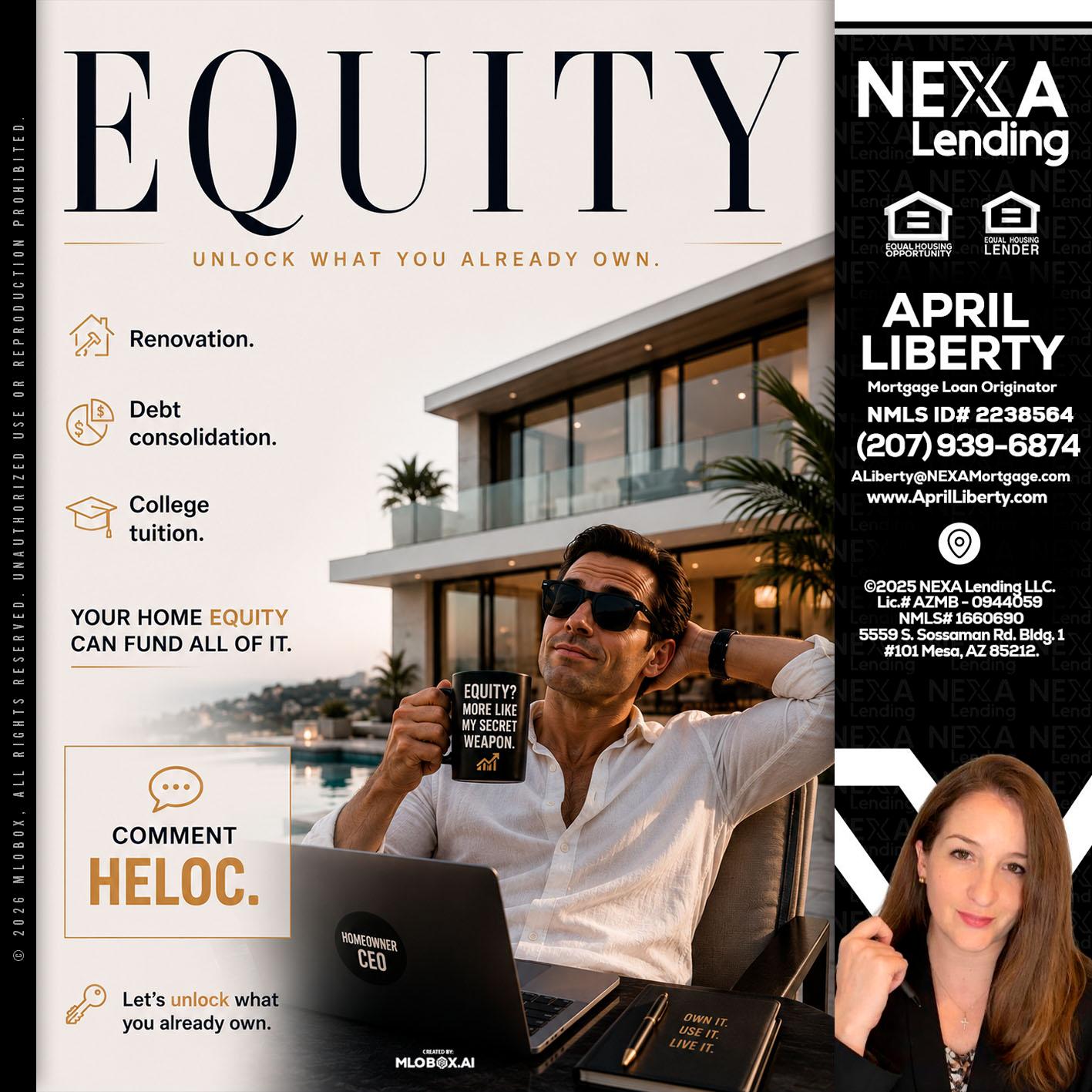 EQUITY - April Liberty -Mortgage Loan Originator