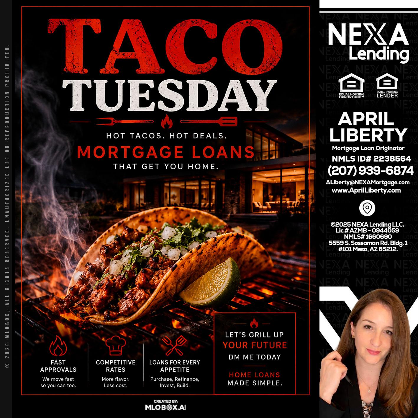 TACO TUESDAY - April Liberty -Mortgage Loan Originator