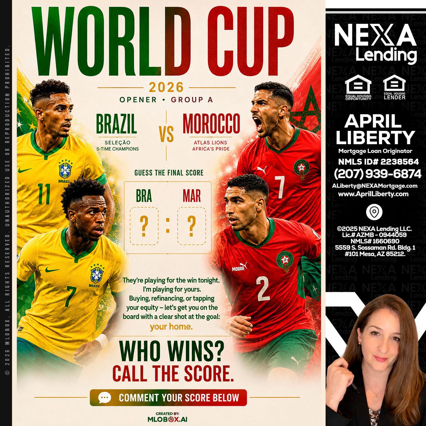 WORLD CUP - April Liberty -Mortgage Loan Originator