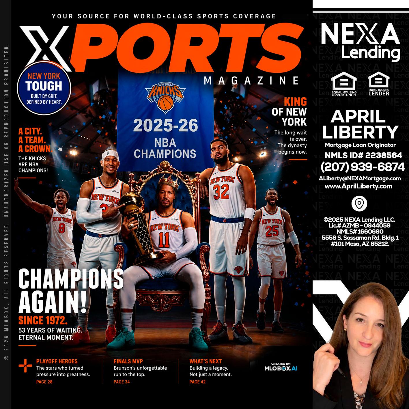 XPORTS MAGAZINE - April Liberty -Mortgage Loan Originator