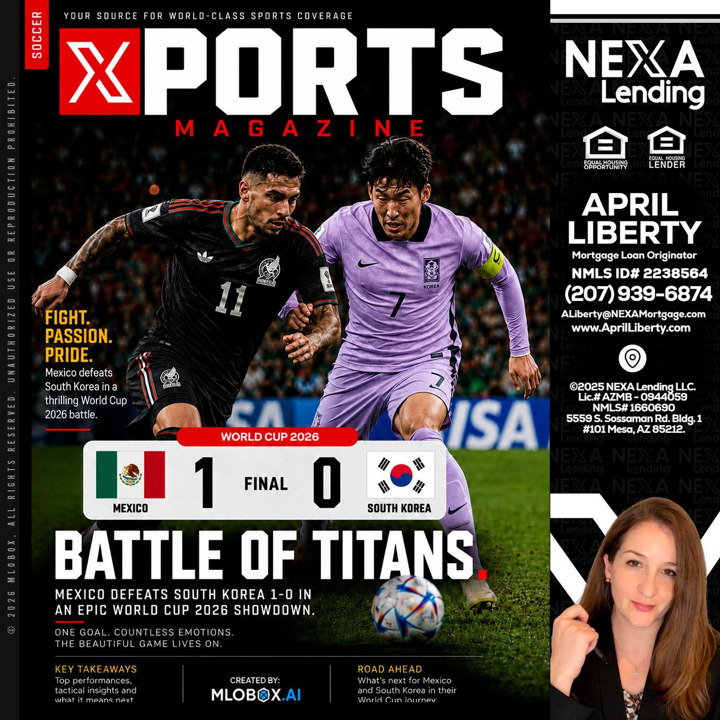 XPORTS MAGAZINE - April Liberty -Mortgage Loan Originator