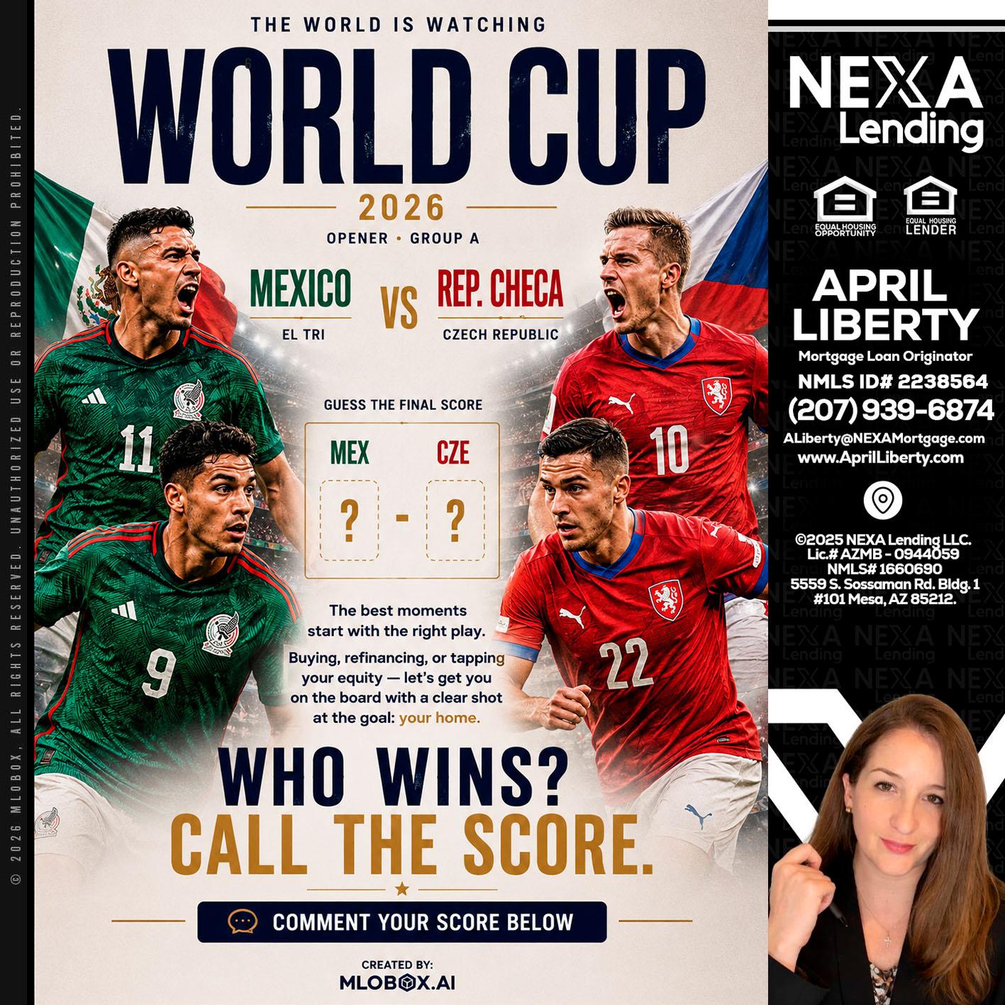 WORLD CUP 2026 - April Liberty -Mortgage Loan Originator