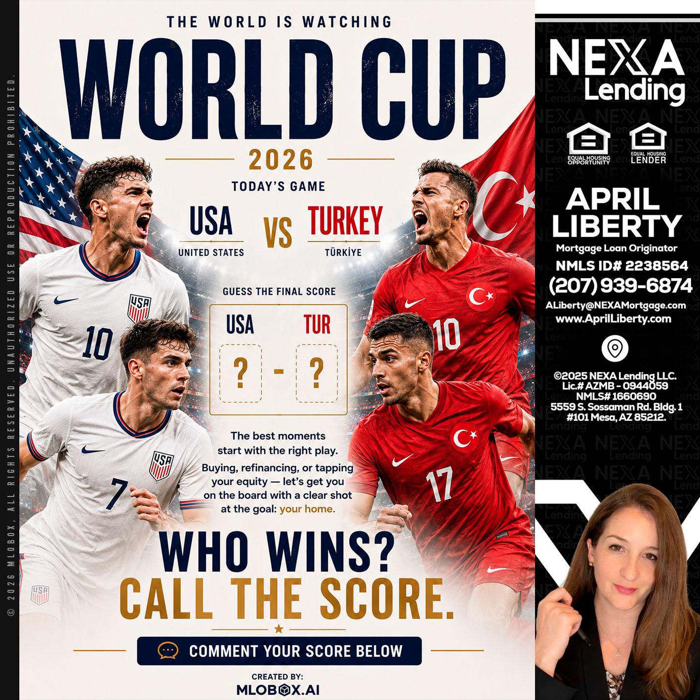WORLD CUP 2026 - April Liberty -Mortgage Loan Originator