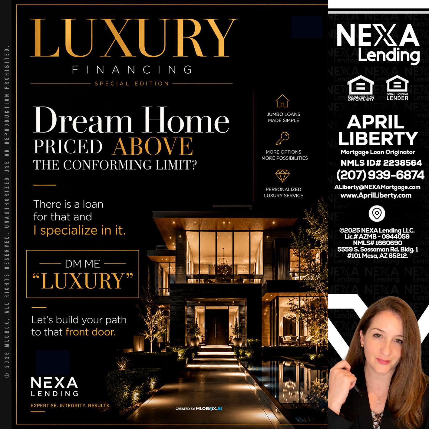 LUXURY - April Liberty -Mortgage Loan Originator